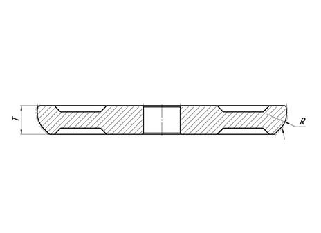 Wood Band Saw Sharpening Grinding Wheels Drawing