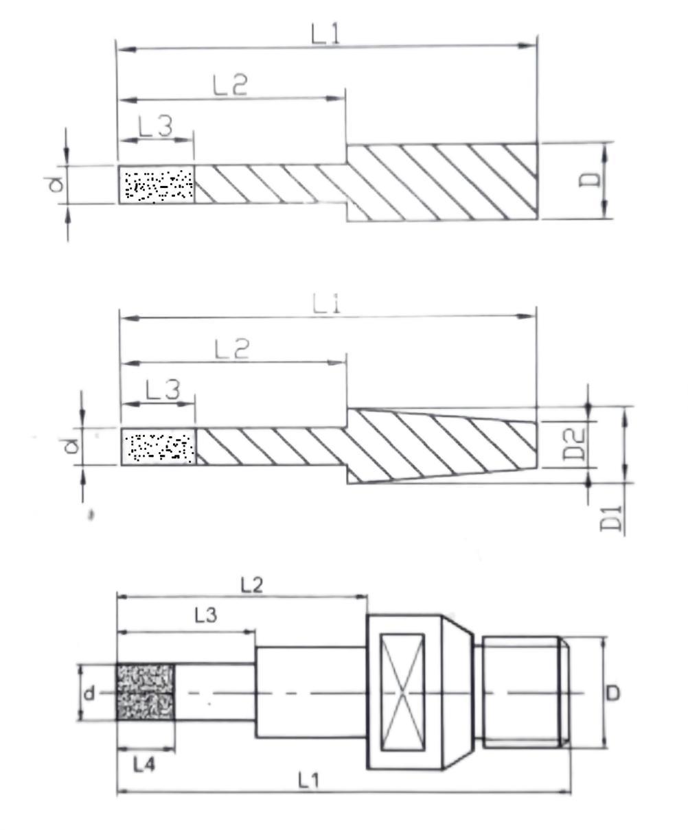 Glass Diamond Drill Bits drawings