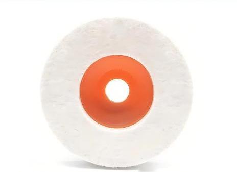 Wool felt polishing wheel