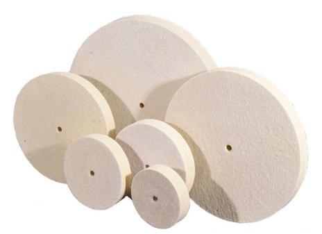 Wool felt polishing wheel