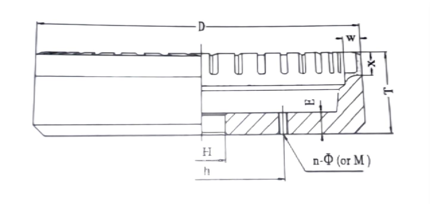 internal segmented diamond wheel drawing